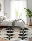 LOOMLAN Rugs Henriette Black Washable Indoor-Outdoor Rug