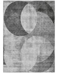 LOOMLAN Rugs Henry Gray Washable Indoor-Outdoor Rug