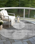 LOOMLAN Rugs Henry Gray Washable Indoor-Outdoor Rug