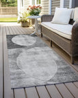 LOOMLAN Rugs Henry Gray Washable Indoor-Outdoor Rug