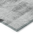 LOOMLAN Rugs Henry Gray Washable Indoor-Outdoor Rug