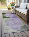 LOOMLAN Rugs Henry Lavender Washable Indoor-Outdoor Rug