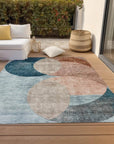 Henry Orange Washable Indoor - Outdoor Rug - LOOMLAN - LOOMLAN Rugs - Outdoor Rugs