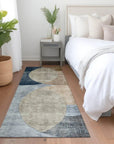 LOOMLAN Rugs Henry Sky Washable Indoor-Outdoor Rug