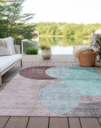 LOOMLAN Rugs Henry Teal Washable Indoor-Outdoor Rug