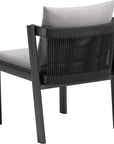 Horizon Aluminum Gray Dining Chair 2PC - LOOMLAN - Zuo Modern - Outdoor Dining Chairs