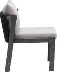 Horizon Aluminum Gray Dining Chair 2PC - LOOMLAN - Zuo Modern - Outdoor Dining Chairs