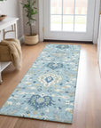 LOOMLAN Rugs Ilyara Blue Washable Indoor-Outdoor Rug
