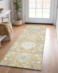 LOOMLAN Rugs Ilyara Gold Washable Indoor-Outdoor Rug