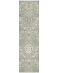 LOOMLAN Rugs Ilyara Green Washable Indoor-Outdoor Rug