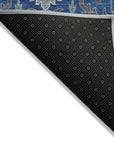 LOOMLAN Rugs Ilyara Navy Washable Indoor-Outdoor Rug