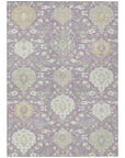 LOOMLAN Rugs Ilyara Purple Washable Indoor-Outdoor Rug