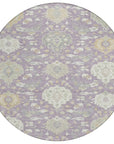 LOOMLAN Rugs Ilyara Purple Washable Indoor-Outdoor Rug