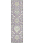 LOOMLAN Rugs Ilyara Purple Washable Indoor-Outdoor Rug