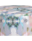 Indigo Girl Modern Ceramic Outdoor Garden Stool - LOOMLAN - Wildwood - Poufs and Stools