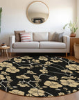 LOOMLAN Rugs Inoa Black Washable Indoor-Outdoor Rug