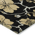 LOOMLAN Rugs Inoa Black Washable Indoor-Outdoor Rug
