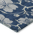 LOOMLAN Rugs Inoa Blue Washable Indoor-Outdoor Rug