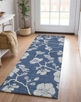 LOOMLAN Rugs Inoa Blue Washable Indoor-Outdoor Rug