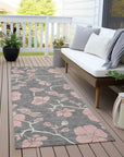 LOOMLAN Rugs Inoa Gray Washable Indoor-Outdoor Rug