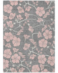 LOOMLAN Rugs Inoa Gray Washable Indoor-Outdoor Rug