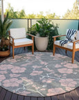 LOOMLAN Rugs Inoa Gray Washable Indoor-Outdoor Rug