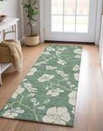 LOOMLAN Rugs Inoa Green Washable Indoor-Outdoor Rug