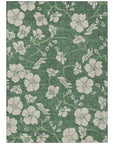 LOOMLAN Rugs Inoa Green Washable Indoor-Outdoor Rug