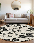 LOOMLAN Rugs Inoa Ivory Washable Indoor-Outdoor Rug