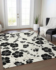 LOOMLAN Rugs Inoa Ivory Washable Indoor-Outdoor Rug