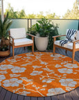 LOOMLAN Rugs Inoa Orange Washable Indoor-Outdoor Rug