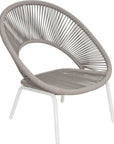 Seasonal Living Ionian Lounge Chair - White Outdoor Accent Chair