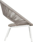 Seasonal Living Ionian Lounge Chair - White Outdoor Accent Chair