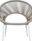 Seasonal Living Ionian Lounge Chair - White Outdoor Accent Chair