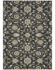 LOOMLAN Rugs Irene Black Washable Indoor-Outdoor Rug