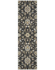 LOOMLAN Rugs Irene Black Washable Indoor-Outdoor Rug