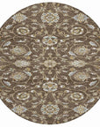 LOOMLAN Rugs Irene Brown Washable Indoor-Outdoor Rug
