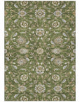 LOOMLAN Rugs Irene Green Washable Indoor-Outdoor Rug