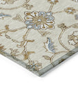 LOOMLAN Rugs Irene Ivory Washable Indoor-Outdoor Rug