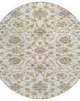 LOOMLAN Rugs Irene Ivory Washable Indoor-Outdoor Rug