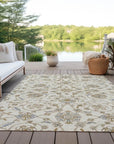 LOOMLAN Rugs Irene Ivory Washable Indoor-Outdoor Rug