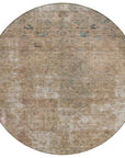 LOOMLAN Rugs Isadorae Brown Washable Indoor-Outdoor Rug