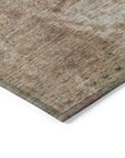 LOOMLAN Rugs Isadorae Brown Washable Indoor-Outdoor Rug