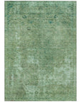 LOOMLAN Rugs Isadorae Green Washable Indoor-Outdoor Rug