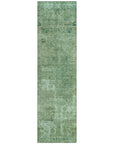 LOOMLAN Rugs Isadorae Green Washable Indoor-Outdoor Rug