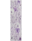LOOMLAN Rugs Jameera Purple Washable Indoor-Outdoor Rug