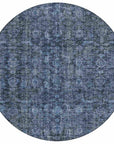 LOOMLAN Rugs Jane Blue Washable Indoor-Outdoor Rug