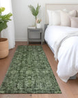 LOOMLAN Rugs Jane Green Washable Indoor-Outdoor Rug