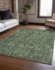 LOOMLAN Rugs Jane Green Washable Indoor-Outdoor Rug