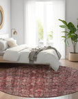 LOOMLAN Rugs Jane Pink Washable Indoor-Outdoor Rug